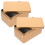 2Pcs Golden Tea Box Tinplate Bulk Tea Storage Organizer with Lid 7
