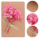 Bröllopskort Med Rosa 3D Torkade Blommor Julhälsningar 11