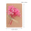 Bröllopskort Med Rosa 3D Torkade Blommor Julhälsningar 2