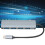Splitter USB-C de 4 puertos, hub de aluminio, Tipo-C compacto 13