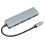 Splitter USB-C de 4 puertos, hub de aluminio, Tipo-C compacto 3