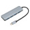 Splitter USB-C de 4 puertos, hub de aluminio, Tipo-C compacto 15
