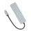 Splitter USB-C de 4 puertos, hub de aluminio, Tipo-C compacto 4