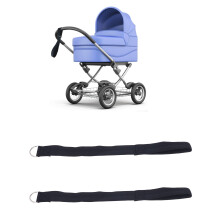 2pcs Baby Stroller Safety Wrist Strap Neoprene Black, 45cm Comfort Wear