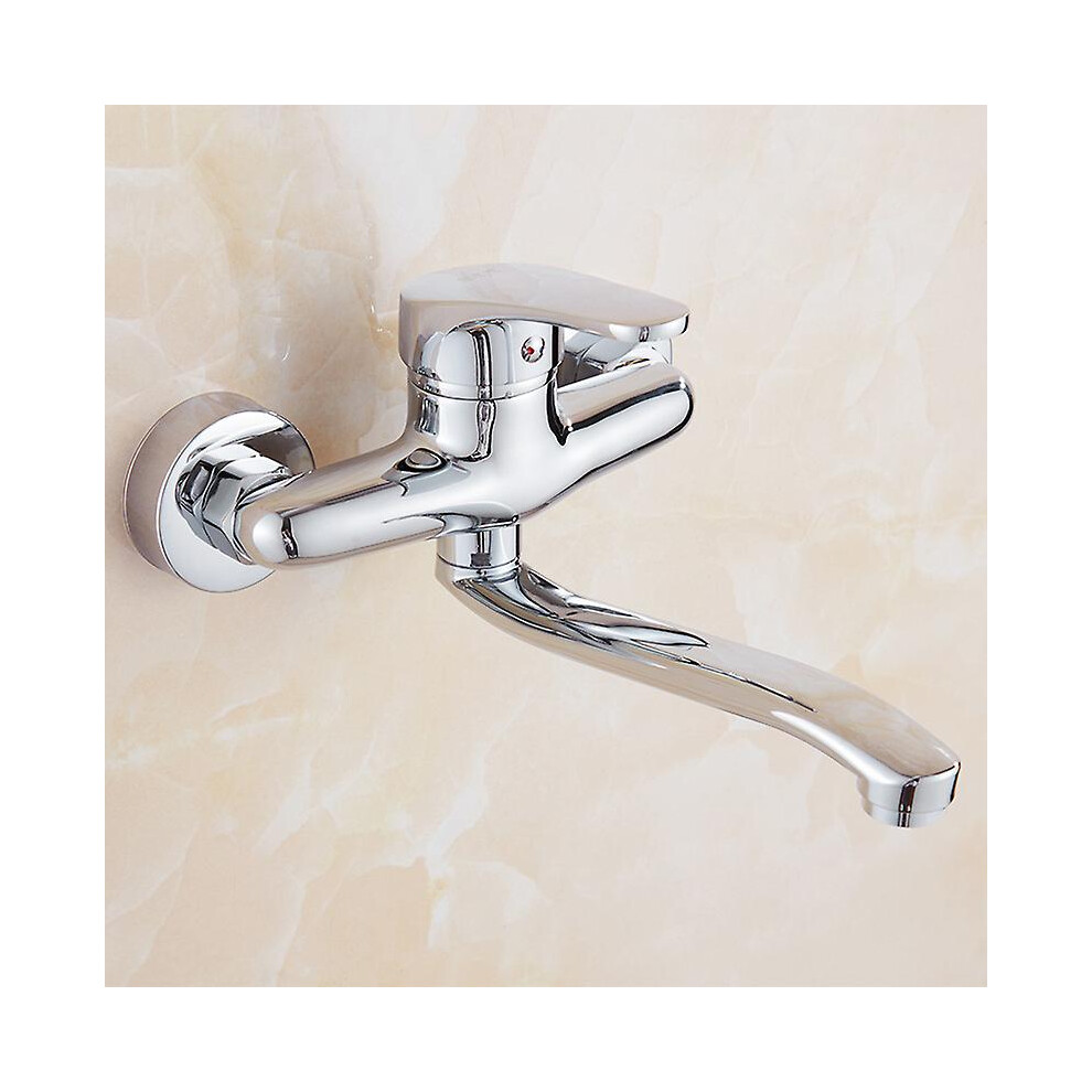 Kikidex (As Show, One Size) Mambo Kitchen Mixer Tap - Without Spray - Chrome Gray