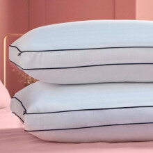 (2 Pack) Egyptian Cotton Box Pillow - Hotel Quality Pillow - Extra Filled - 2 Pack And 4 Pack - Same Day Dispatch