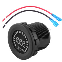DC 24V Wasserdichtes Digital-LED-Spannungsanzeige für Auto, Motorrad, ATV, UTV, Boot 29,2mm
