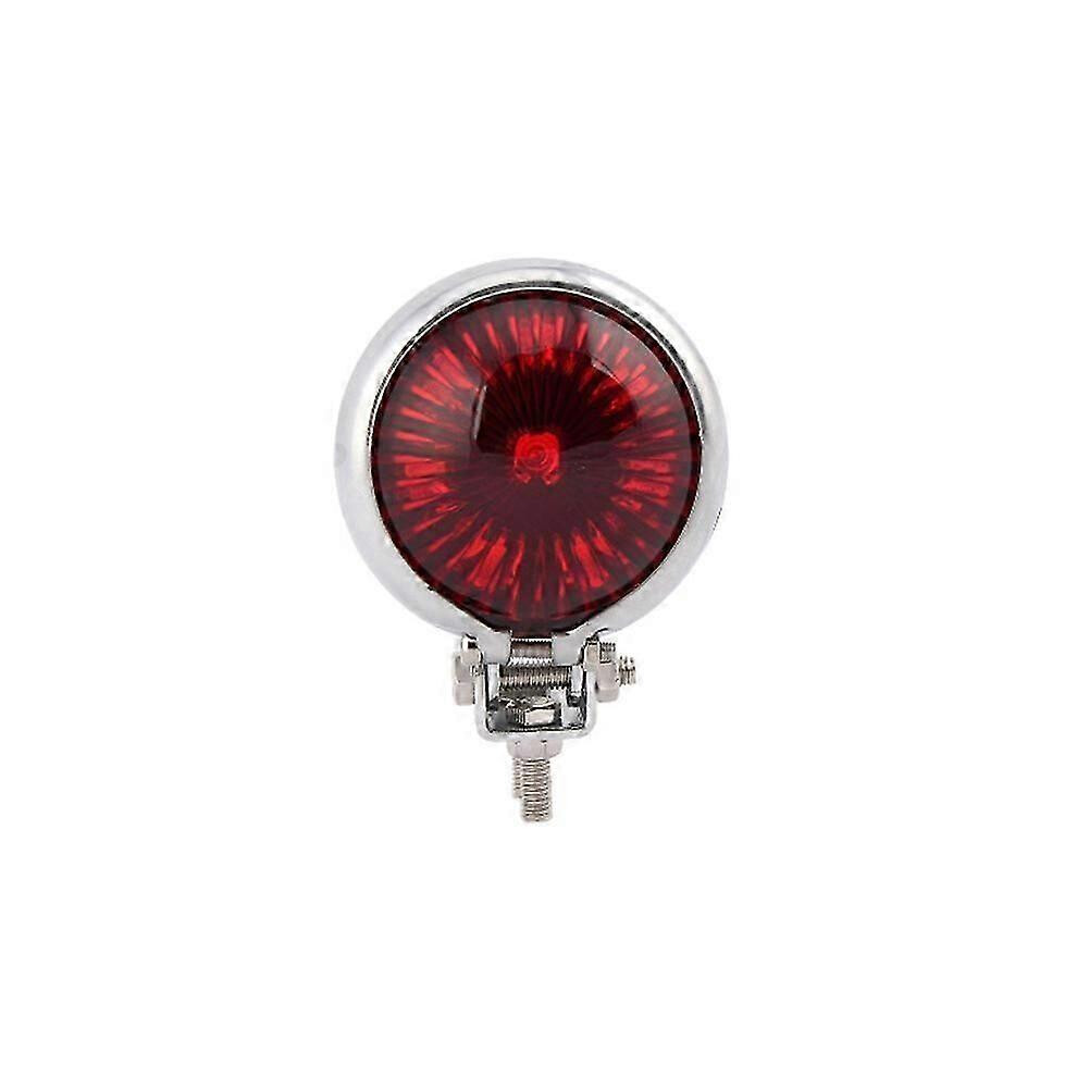 Kikidex (As Show, ) Led Rear Tail Light Brake Stop Lamp Moto Led For Bobber Chopper Cafe Black