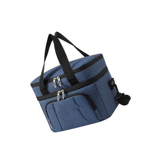 Portable Meal Organizers With Multiple Compartments-Navy blue