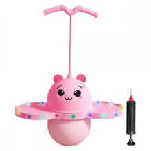 (Pinker) Pogo-Ball mit Griffbrett, Hüpfball für Outdoor-Übungen und Indoor-Aktivitäten
