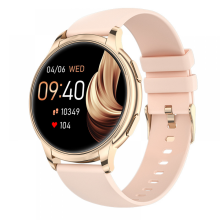 1,3 Zoll Bluetooth-Sport-Smartwatch mit Herzfrequenzmesser (rosa)