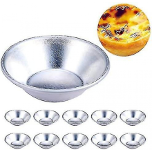 10 Stück Kuchenform Eierkuchen Pasteis De Nata Ofen Backform Runde Puddingform Kuchenwerkzeug (10 Stück)