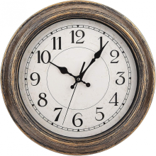 12-Zoll-Retro-Wanduhr, runde Vintage-Wanduhr, geräuschlos