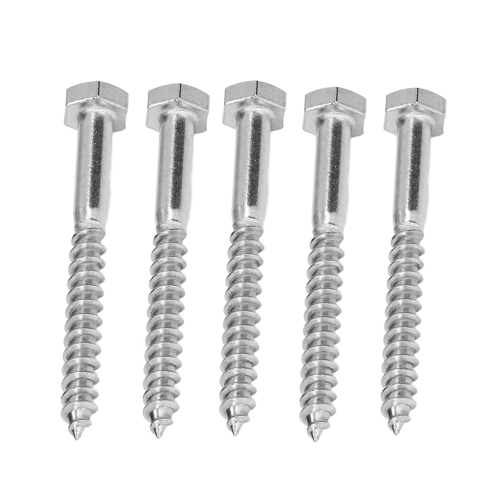 M6x60mm Stainless Steel Self Tapping Wood Lag Screws Half Thread Bolt 9391357699476