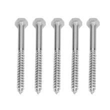 304 Stainless Steel M8x100MM Self Tapping Wood Hex Lag Screws Bolts
