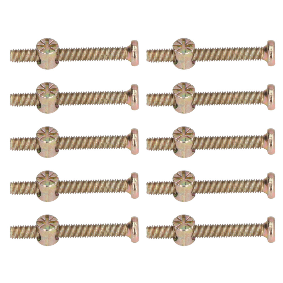 Stainless Steel Baby Bed Crib Screws 10 Sets M6x40mm Galvanized Hardware Kit 3541357699570