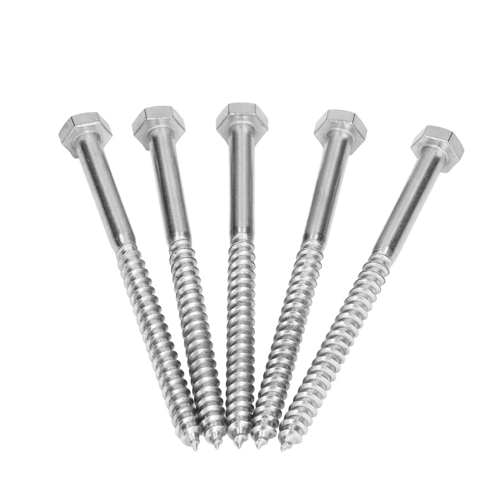 M6x90mm A2-70 Stainless Steel Half Thread Lag Screw Self Tapping 3491357699585