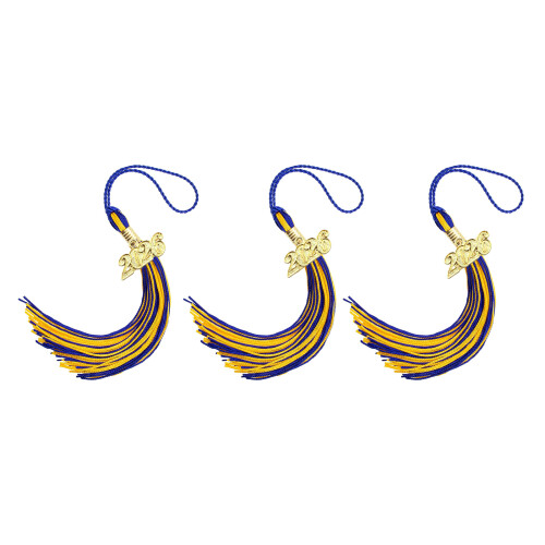 Rayon-Abschlussquasten 2026 Edition, sichere-blaues Gold
