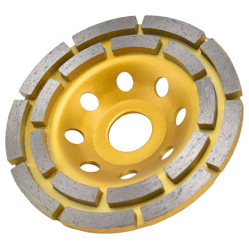 115Mm Diamond Cup For Concrete Stone Marble Double Row Grinding Wheel 8411357699366