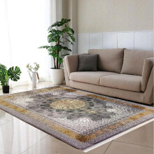 (TMF Grey, 80x120cm) Premium Rug Collection – Marble, Persian & Geometric Anti-Slip, Machine Washable Home Decor