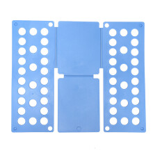 Adjustable Laundry Folding Aid Garment Organiser-light blue