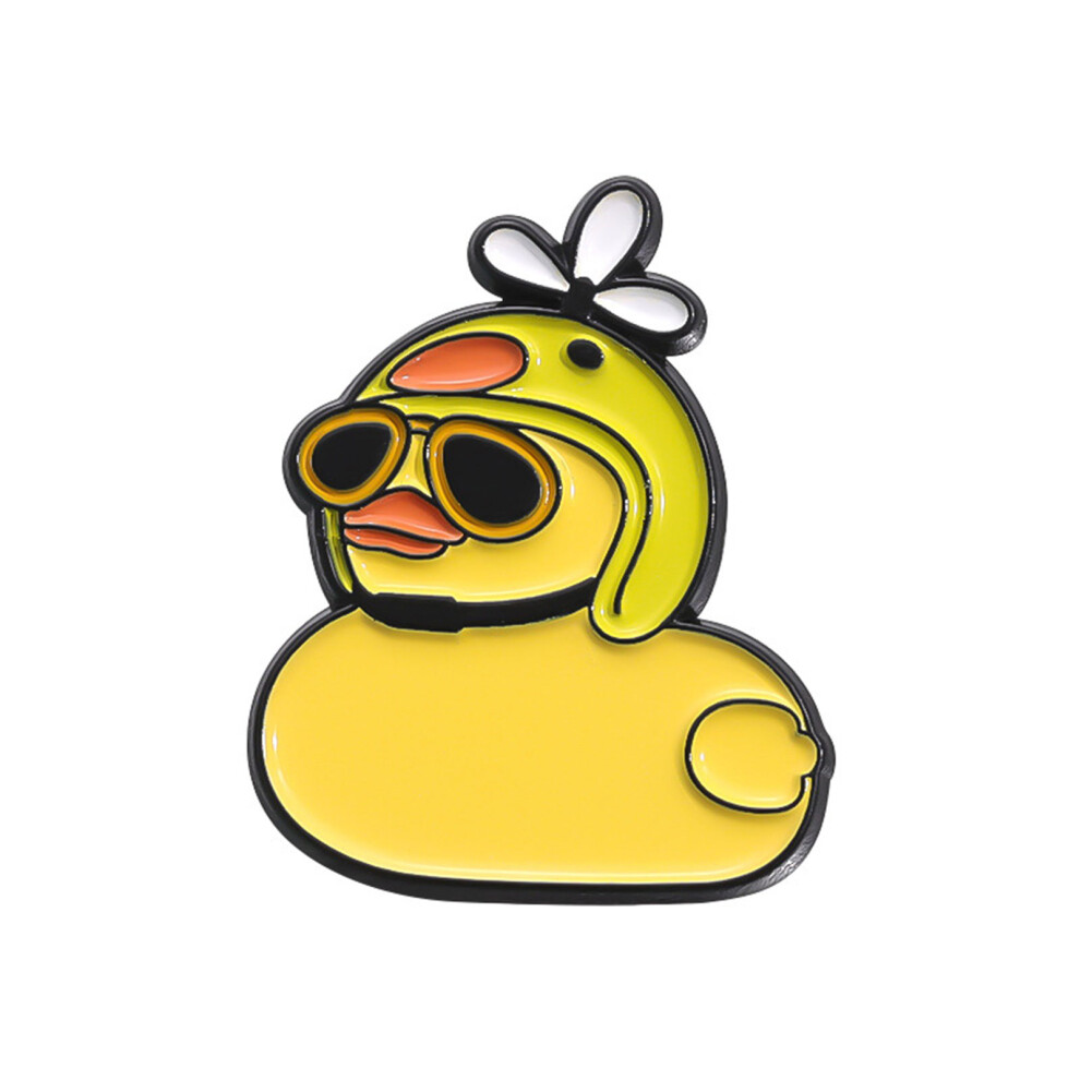 Cute Duckling Metal Brooch Pin Stylish Duck Metal-QHXZ2332