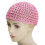 Openwork Brimless Hat Crochet Skull Cap Hollowout Knit Hat-Red 6