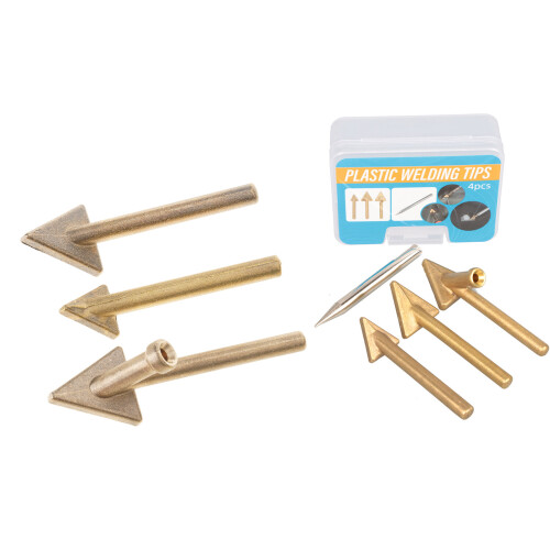3/4Pcs Welding Replacement Tips Triangular Copper-4 piece set 1
