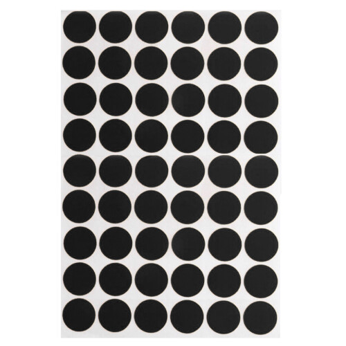 30Pieces Moisture Resistant Screw Hole Covers-pure black