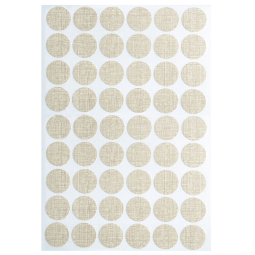30Pieces Self Adhesive Screw Hole Covers-Light gray cloth pat