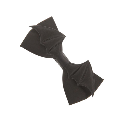 Black Bat Wing Bowtie with Adjustable Strap for-Long dark angel