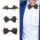 Black Bat Wing Bowtie with Adjustable Strap for-Long dark angel 5