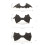 Black Bat Wing Bowtie with Adjustable Strap for-Long dark angel 2