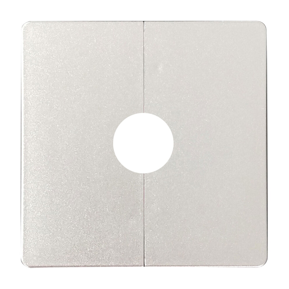 Plastic Split Square Escutcheon Plate Wall Split-Silver 22Mm 7704000090377