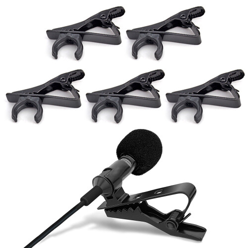 Protable Clip On Microphone Holder Lapel Microphone Clip for-A 2