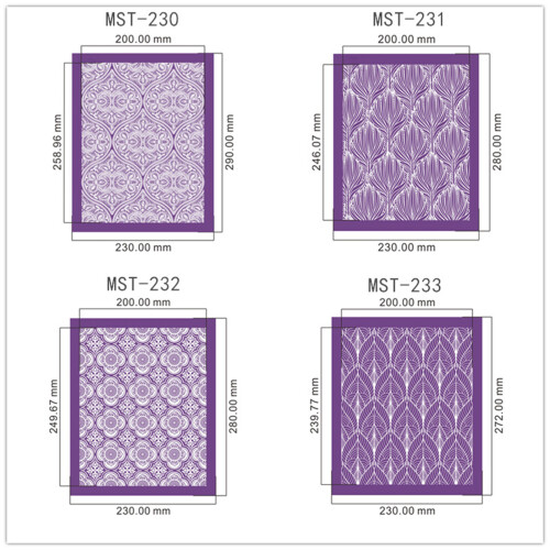 Cake Mesh Stencil Lace Flower Grass Fabric Cake Stencil-239 1