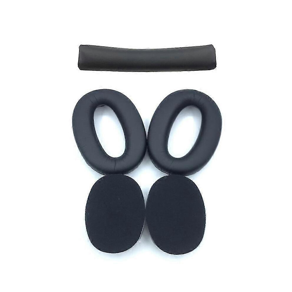 Kikidex (As Show, ) Headphone Cover + Headband Set For Sony Mdr-1000X Wh-1000Xm2 Headphones Black