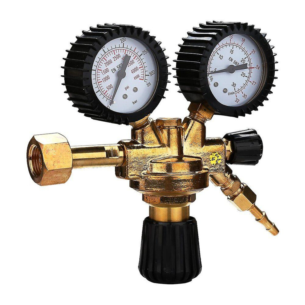 Kikidex (As Show, One Size) Regulator For Mig/Mag Wig Tig Reusable Bottles, Pressure Regulator Regulator For Argon/Co Inert Gas Welding Station, (1 Piece)