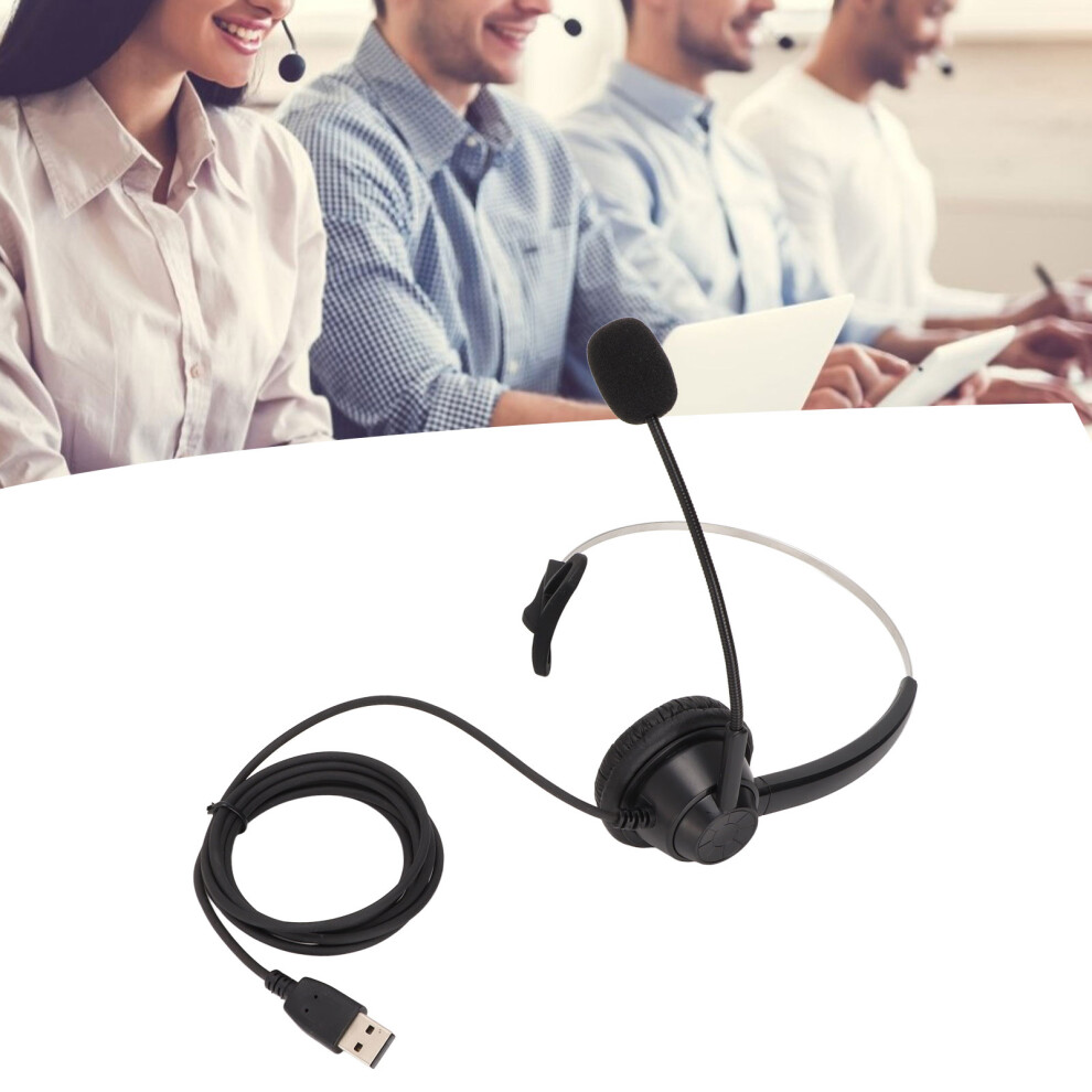 H360d-Usb Single Ear Noise Reduction Business Headset, Usb Black 7641357703072