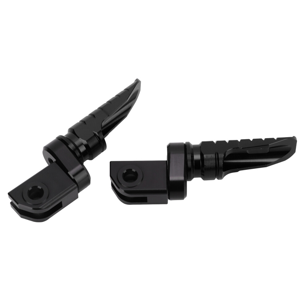 Motorcycle Front Foot Pegs 2Pcs Cnc Aluminum Alloy Fit Rs660 Rsv4 V4 1100 Black 4611357705461