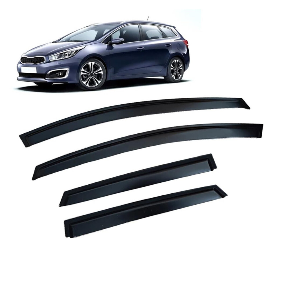Wind Deflectors Window Visor For Kia Ceed Wagon 2012-2018 Rain Guards Door Visor Vent Shades Weathershield Side 9354506668907