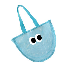 Breathable Sandproof Toy Carryall for Pool Days Family-Blue
