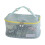 Multifunctional Makeup Storage Bag Zippered Compartments-Blue 1
