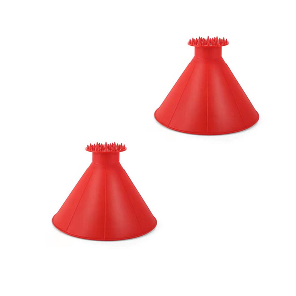 2x Car Ice Scraper With Funnel Easy To Designed For On Icy Mornings-image-OPC-PMQ5P56-NEW