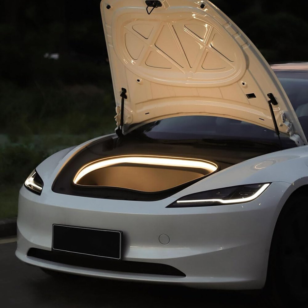 Car Frunk Ambient Strip For Tesla Model Y 2021-2023, Waterproof Flexible Silicone Led Neon Front Trunk Cargo Interior Light 9105992889907