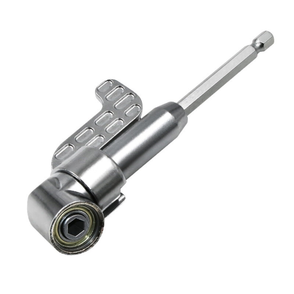 105 Degree Right Angles Drill Adapter Corner Tool Screw Hubs Silver Comfortable Grip For Tight Space Household Repairs 9339159968826