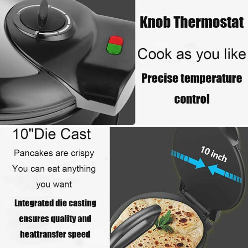 Electric Roti Maker Double Sided Heating Non Stick Chapati Maker Adjustable Temperature Crepe Pancake Maker 1