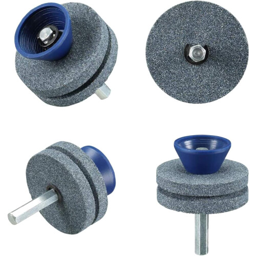 Faster Sharpener Lawnmower Sharpener Grinding Wheel Rotary Drill Compatible Blade Sharpening Tool 1