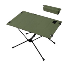 Folding Table for Camping, Outdoor Picnic Table, Portable Backpacking Accessories, Beach Fishing, Army Green