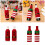 2Pcs Reusable Christmas Themed Striped Knitted Wine-red belt 3